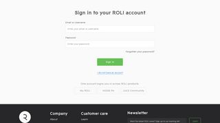 
                            3. Sign in to your ROLI account