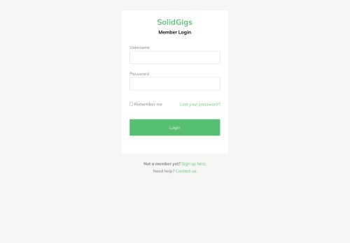 
                            10. Sign in to your SolidGigs Account – SolidGigs