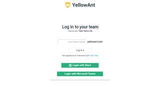 
                            10. Sign In to Your YellowAnt Team