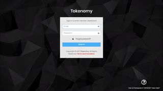 
                            5. Sign In - Tokenomy