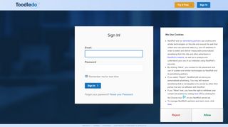
                            3. Sign in - Toodledo