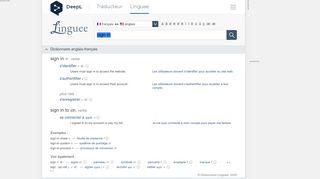 
                            4. sign in - Traduction française – Linguee