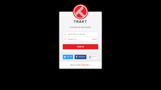 
                            1. Sign In - Trakt.tv