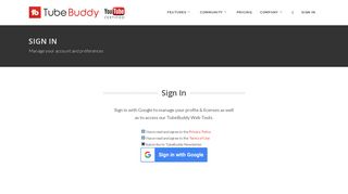 
                            6. Sign In | TubeBuddy