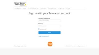 
                            5. Sign In - Tutor.com