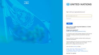 
                            2. Sign In - Unite / United Nations