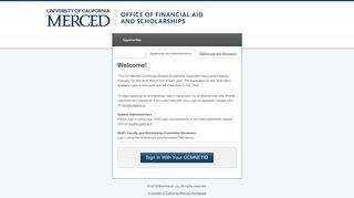 
                            9. Sign In - University of California-Merced Scholarships