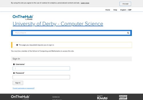 
                            13. Sign In | University of Derby - Computer Science | Academic ...