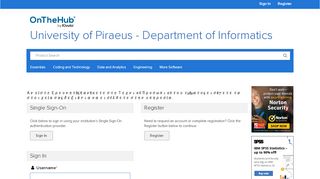 
                            11. Sign In | University of Piraeus - Department of Informatics ... - OnTheHub