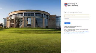 
                            11. Sign In - University of St Andrews