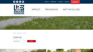 
                            6. Sign In | U.S. Soccer Foundation