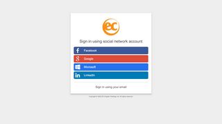 
                            2. Sign in using social network account - EC English