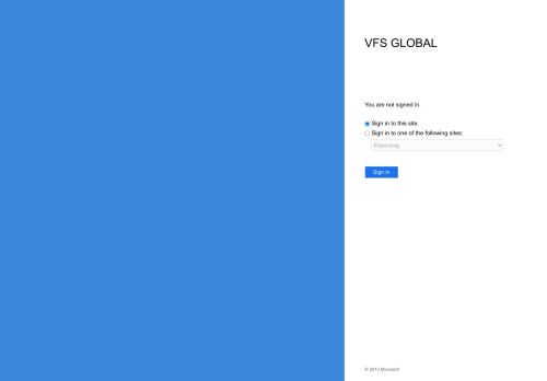 
                            1. Sign In - VFS Global