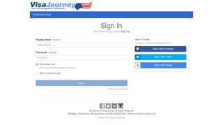 
                            1. Sign In - VisaJourney