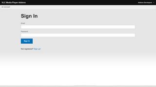 
                            10. Sign In - VLC Media Player Addons - VideoLAN