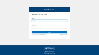 
                            3. Sign in | VSO TRIP Portal - LearnUpon