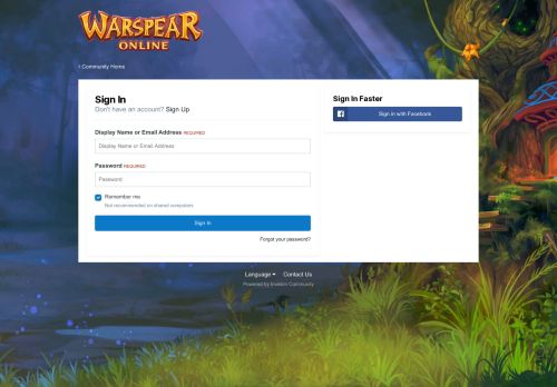 
                            3. Sign In - Warspear Online official forum