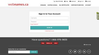 
                            1. Sign In | Webnames.ca