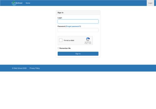 
                            8. Sign in - WebSchool