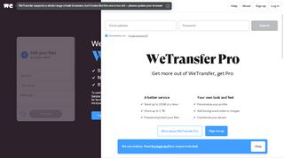 
                            10. Sign in | WeTransfer Plus