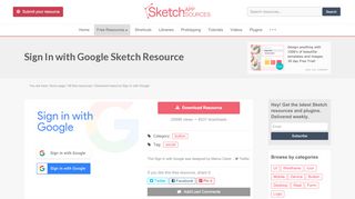 
                            7. Sign In with Google Button Sketch freebie - Download free resource ...