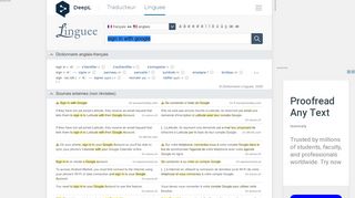 
                            2. sign in with Google - Traduction française – Linguee