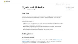
                            9. Sign In with LinkedIn - LinkedIn | Microsoft Docs