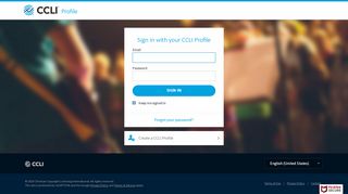 
                            2. Sign in with your CCLI Profile - CCLI Profile