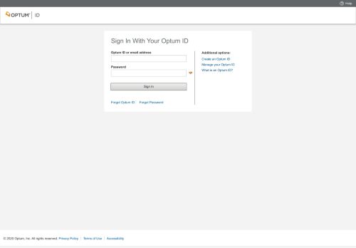 
                            5. Sign In With Your Optum ID - Optum ID