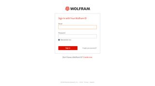 
                            1. Sign In - Wolfram