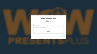 
                            10. Sign in - WOW Presents Plus