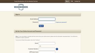 
                            8. Sign In - Young Woodworkers Kit Club Customer Care Portal