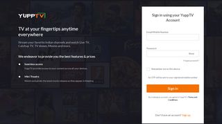 
                            1. Sign in - YuppTV
