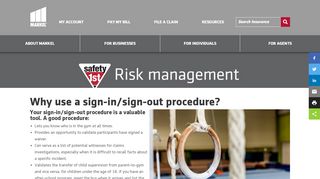 
                            6. Sign-in/sign-out procedures | Risk management | Markel