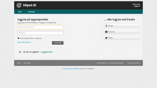 
                            6. Sign into : Edipost AS