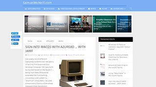 
                            5. Sign Into MacOS With AzureAD … With JAMF – SamuelMcNeill.com