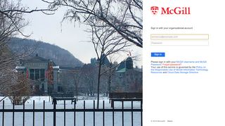 
                            7. Sign into McGill's Office 365 portal | IT Services - McGill University