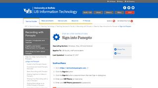 
                            8. Sign into Panopto - UBIT - University at Buffalo