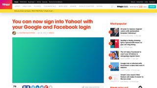 
                            9. Sign into Yahoo! with your Facebook and Google login - TNW