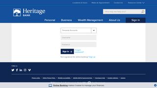 
                            5. Sign Into Your Online Banking Account | Heritage Bank