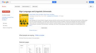 
                            13. Sign Language and Linguistic Universals