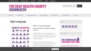 
                            6. Sign Language - SignHealth