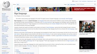 
                            1. Sign language - Wikipedia