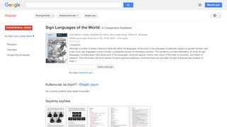 
                            7. Sign Languages of the World: A Comparative Handbook