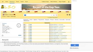 
                            10. sign - LEO: Übersetzung im Englisch ⇔ Deutsch Wörterbuch