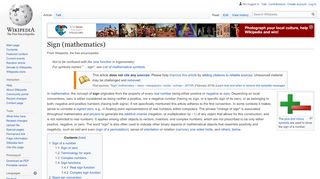 
                            12. Sign (mathematics) - Wikipedia