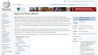 
                            2. Sign o' the Times (Album) – Wikipedia
