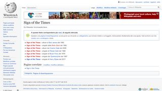 
                            3. Sign of the Times - Wikipedia