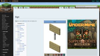 
                            6. Sign – Official Minecraft Wiki