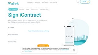 
                            2. Sign On Behalf Of A Company Or Yourself With iContract - WesBank